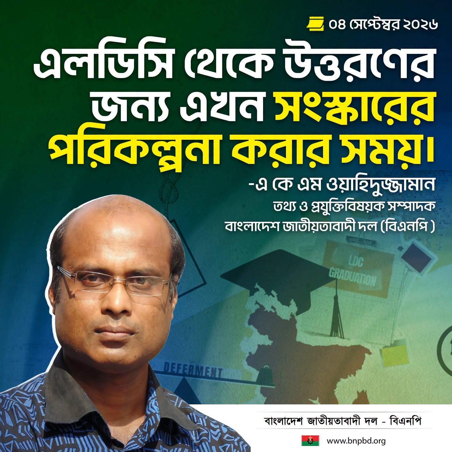 বাংলাদেশ উন্নতির সম্ভাবনা ঝুঁকিতে: বিএনপি