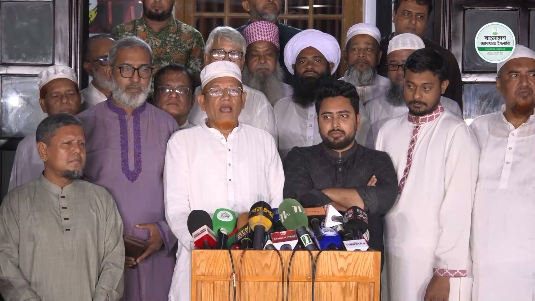 ১১ দলীয় ঐক্যের বৈঠক শেষে প্রেস ব্রিফিং