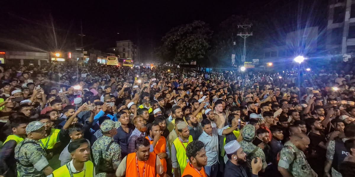 জাতীয় নাগরিক পার্টির জুলাই পদযাত্রায় ওসমানী নগরে জনস্রোত
