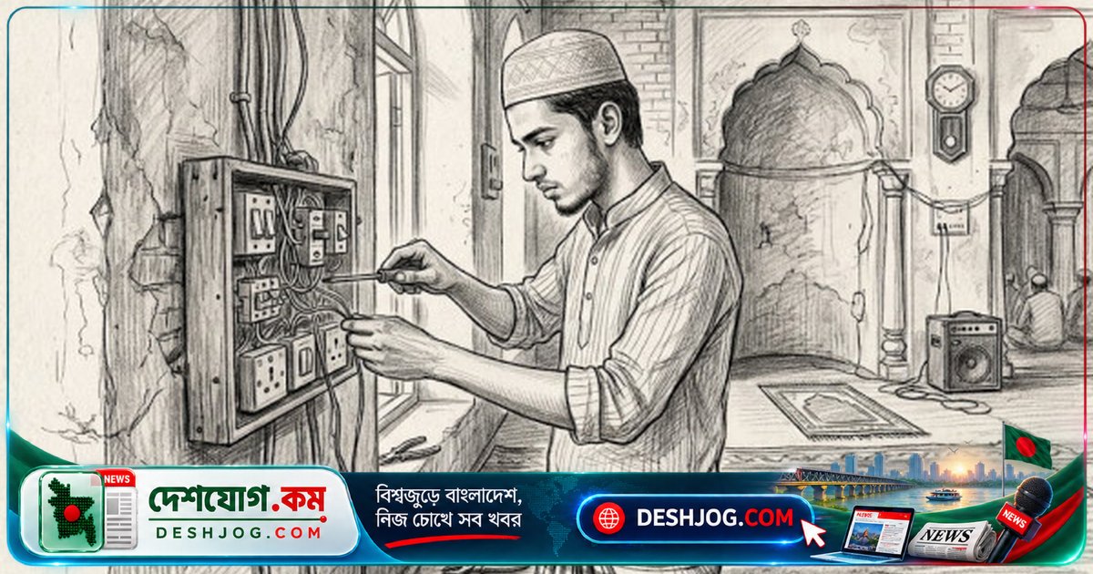 ১৭ বছর বয়সী মুয়াজ্জিন বিদ্যুৎস্পর্শে মারা যান লক্ষ্মীপুরের মসজিদে কাজের সময়
