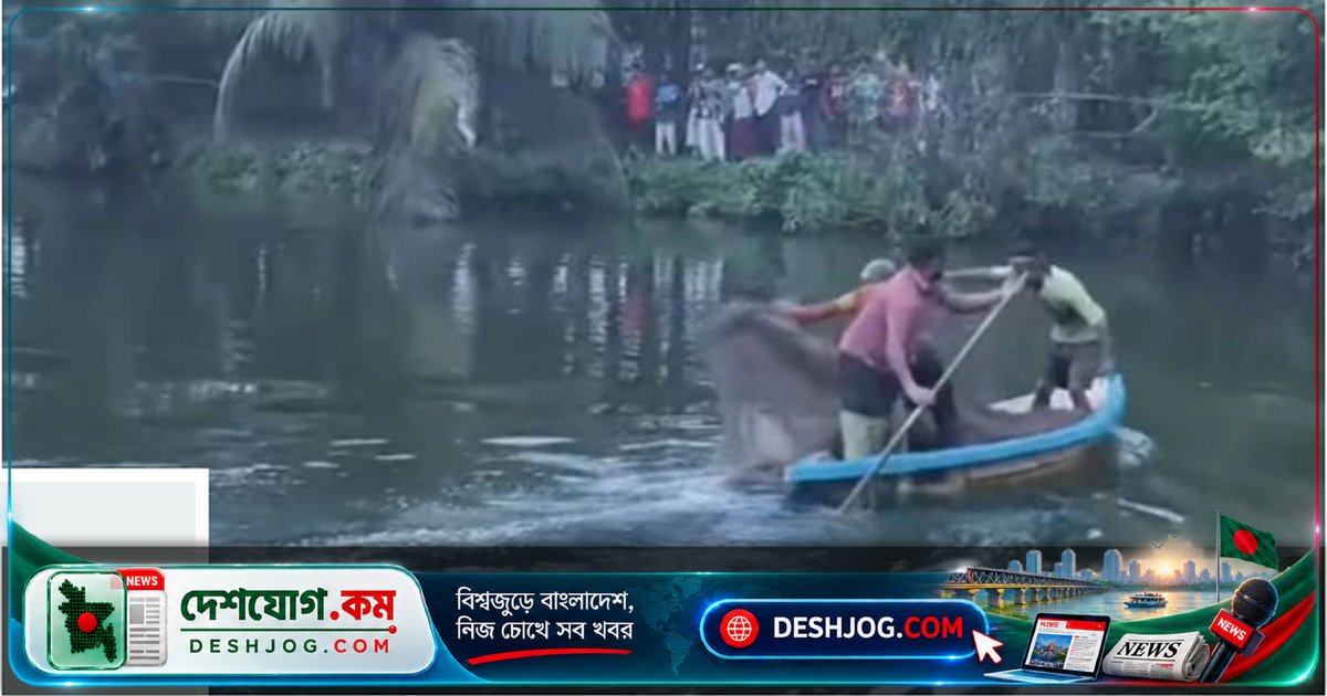 নরসিংদীর ২০০ বছরের পুরনো পুকুরে ‘জলপরী’ গুজবে পাঁচ দিন ধরে মানুষের জমায়েত