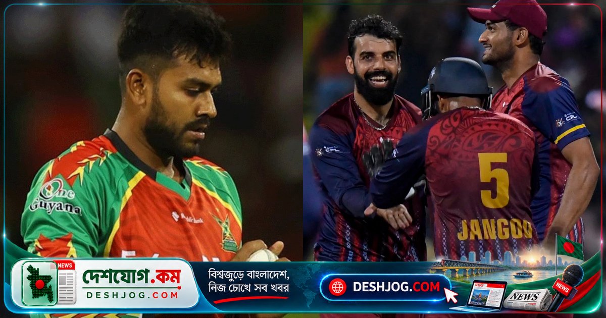 অ্যান্টিগা ফ্যালকনসের হ্যাটট্রিকে পাকিস্তানির হাত ধরে ফাইনালে উঠে গায়ানা ওয়ারিয়র্স