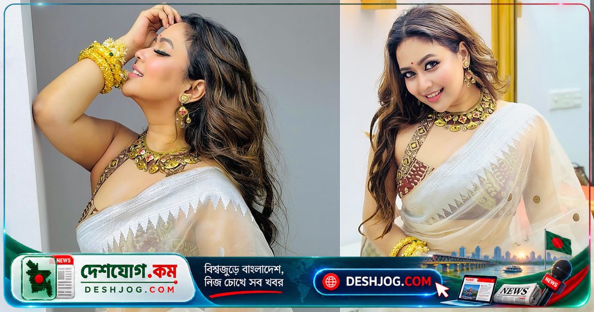 শারদী মৌসুমে আশনা ভাবনার সাদা শাড়ির স্নিগ্ধ সাজ: ঐতিহ্য ও আধুনিকতার সমন্বয়