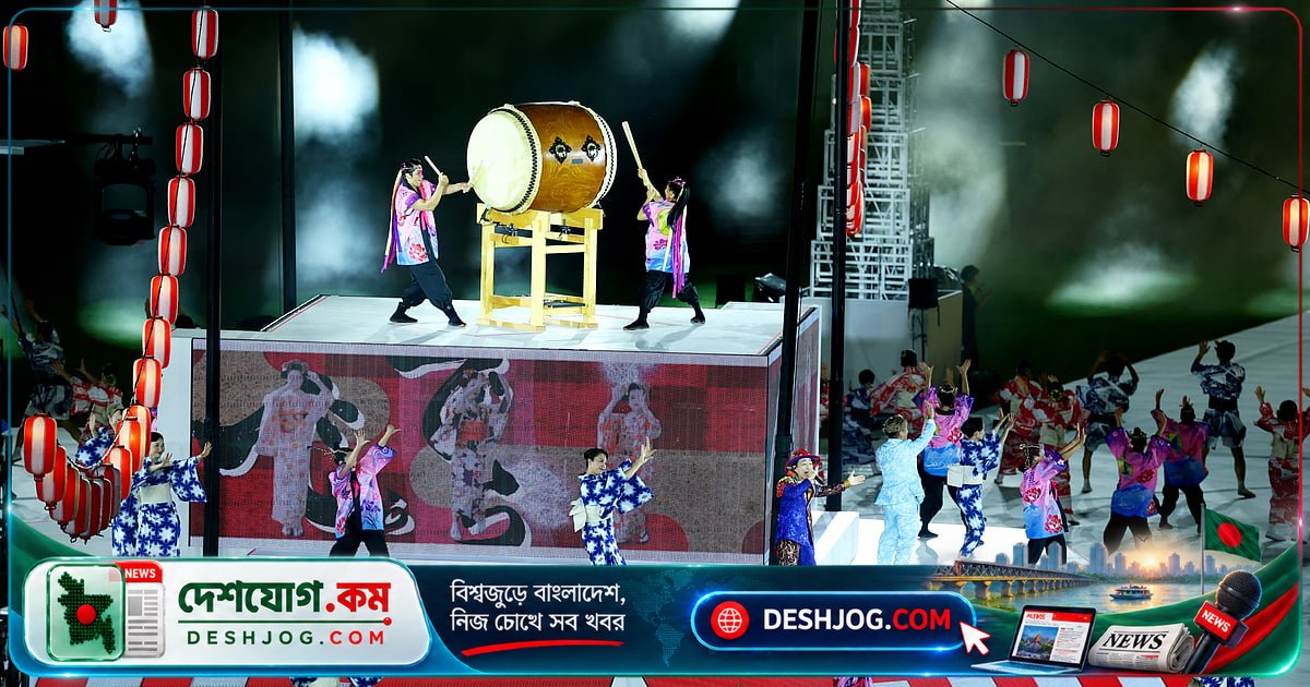 ২০তম এশিয়ান গেমসের সমাপনী অনুষ্ঠানে আলো-আতশবাজি ও সাংস্কৃতিক পরিবেশনা: কাতারকে হস্তান্তরিত হয় ২০৩০ সালের মশাল