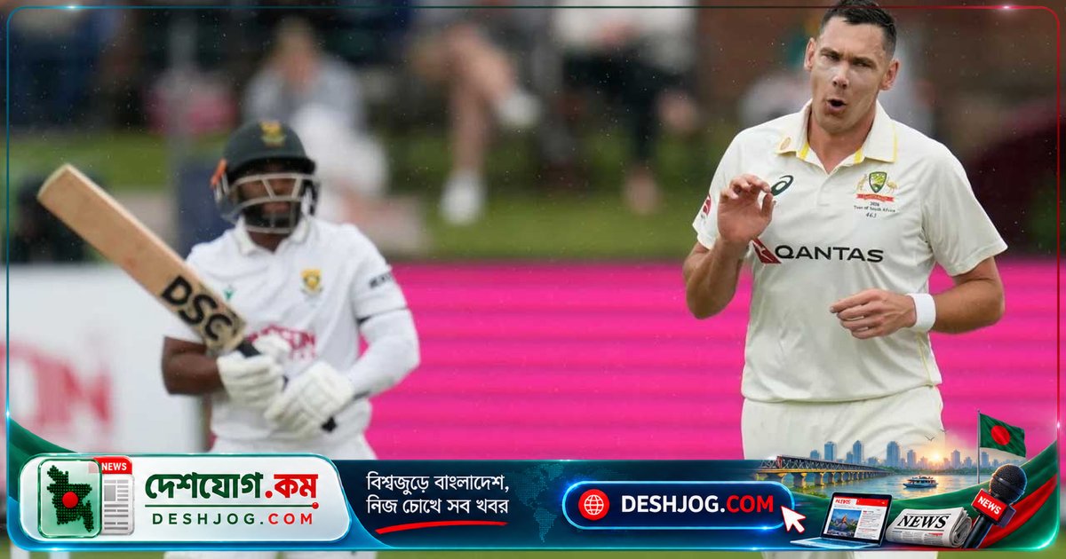 পোর্ট এলিজাবেথে বৃষ্টির কারণে অস্ট্রেলিয়া-দক্ষিণ আফ্রিকা টেস্টের প্রথম দিনের খেলা মাত্র ১২.২ ওভারে বন্ধ