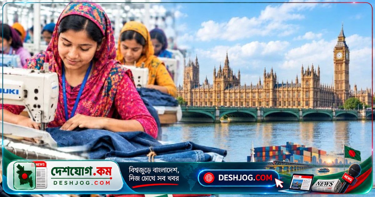 যুক্তরাজ্যে বাংলাদেশের পোশাক রপ্তানি ১০.৫৩% বৃদ্ধি: জুলাইয়ের হ্রাসের পর নতুন রেকর্ড
