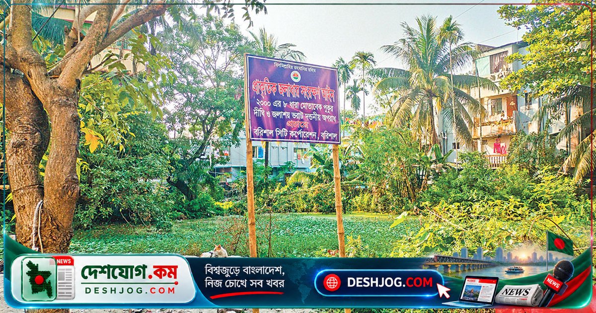 বরিশালে জলাশয় ভরাটের চক্রব্যাপী উদ্বেগ: সিটি করপোরেশন বাধা দিলেও পুকুর ধ্বংসের চেষ্টা চলছে