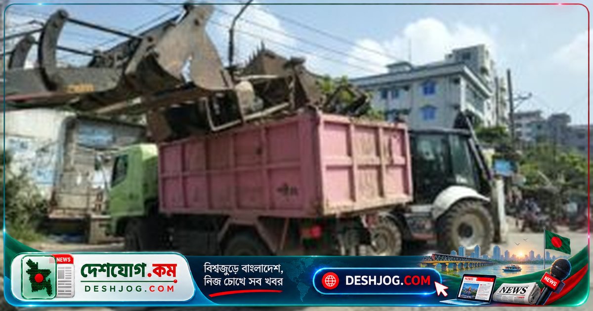 বসিলা-মোহাম্মদপুর সড়কে অবৈধ দোকানপাট উচ্ছেদে যৌথ অভিযান, যানজট নিরসন