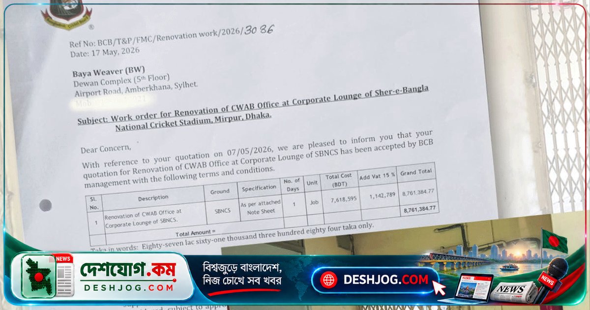 টাইগার্স ডেন নির্মাণে ঠিকানা লুকিয়ে রাখেন নির্মাতা প্রতিষ্ঠান, বিসিবি বুঝতে পারেনি!