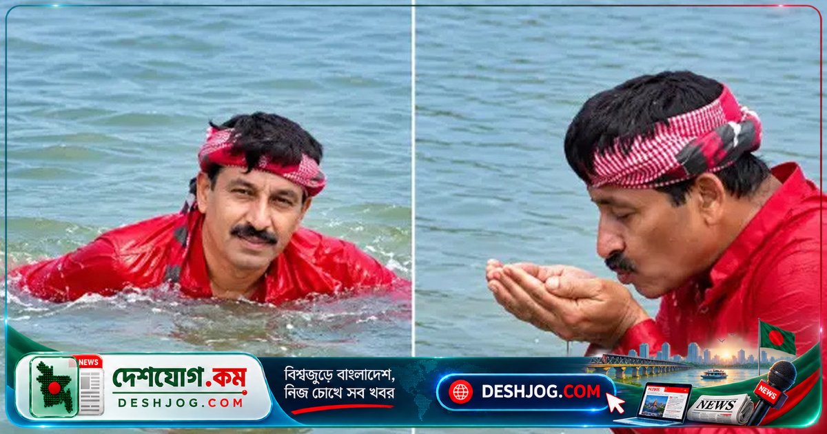 বিজেপি নেতা যমুনায় ডুব দিয়ে দাবি: দূষণ কমেছে, কিন্তু বিজ্ঞানী বলছেন সত্যি নয়