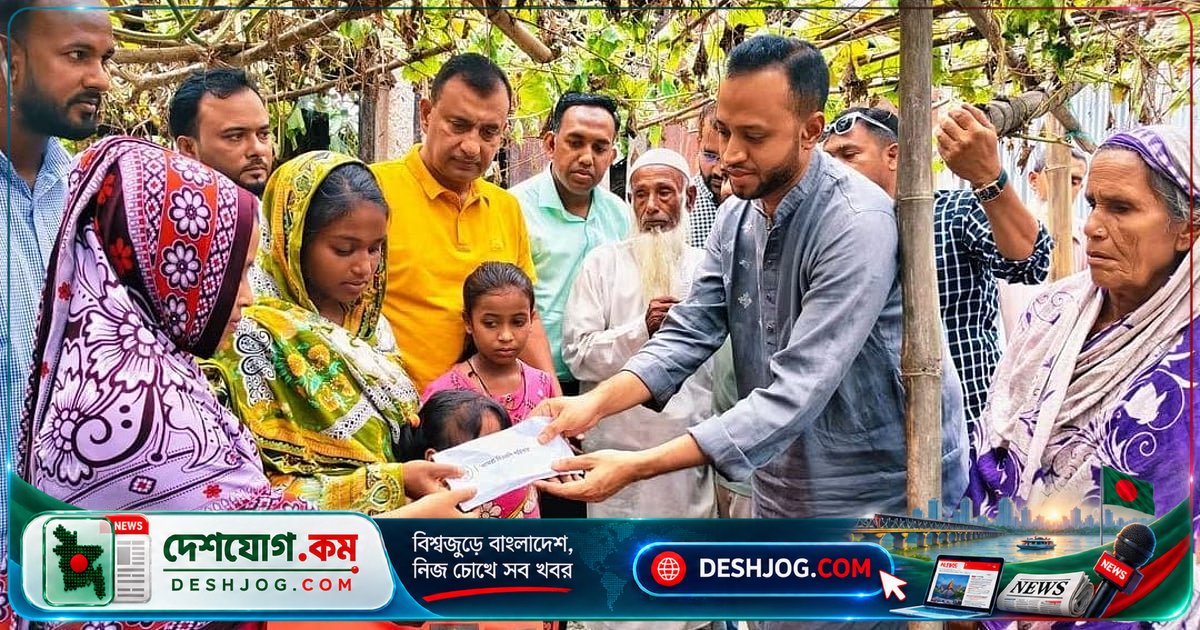 দুঃখের সংসারে পাঁচ বোনের পাশে দাঁড়ায় প্রধানমন্ত্রীর প্রতিনিধি ও বিএনপি নেতা