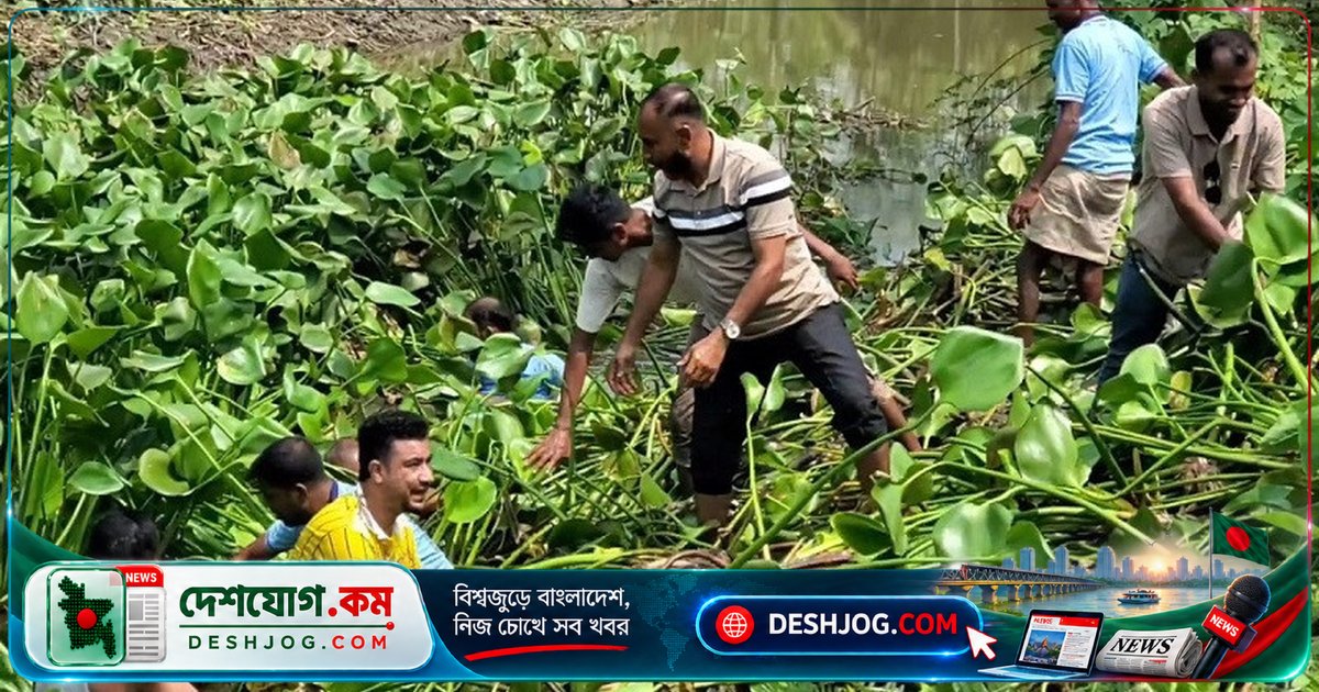 ডেঙ্গু প্রতিরোধে খাল পরিষ্কার: বিএনপি নেতাকর্মীরা ভোলার দৌলতখানে ৩ কিলোমিটার খাল মুক্ত করলেন