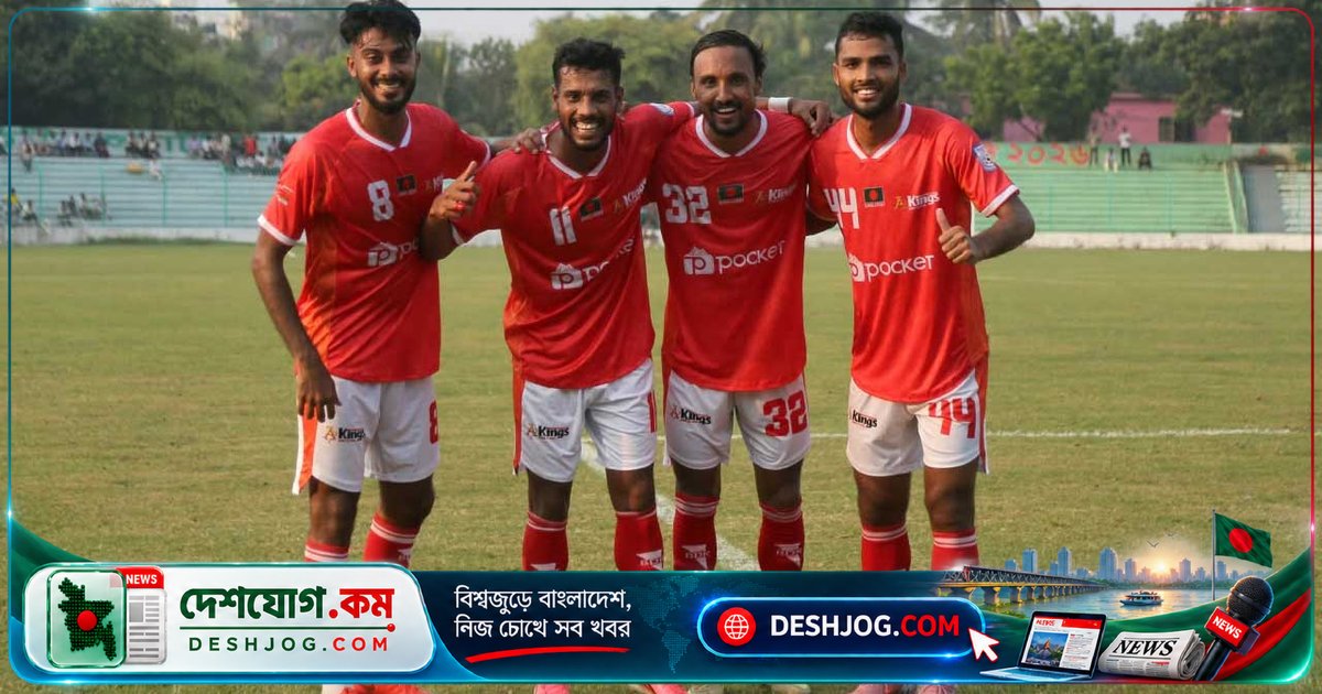 বসুন্ধরা কিংসের ৭-০ জয়: সাব্বিরের হ্যাটট্রিক ও রাকিবের ত্রিগোলা দর্শনীয় ফুটবল প্রদর্শনী