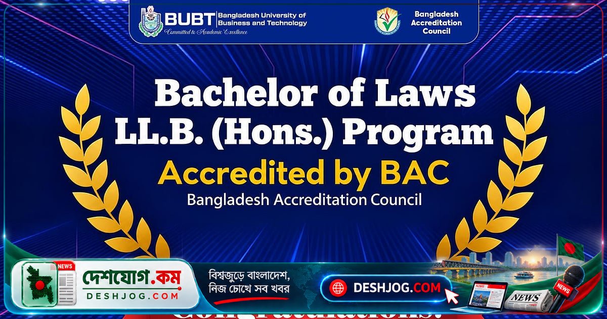 বিইউবিটির আইন বিভাগ পায় বিএসি অ্যাক্রেডিটেশন: মানোন্নয়নের নতুন মাইলফলক