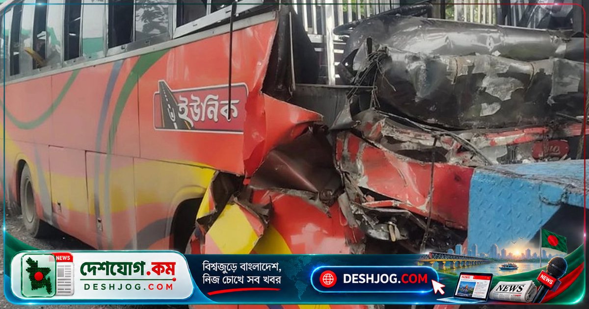 ফেনীর মুহুরীগঞ্জে বাস-কাভার্ড ভ্যানের সংঘর্ষে তিনজন নিহত