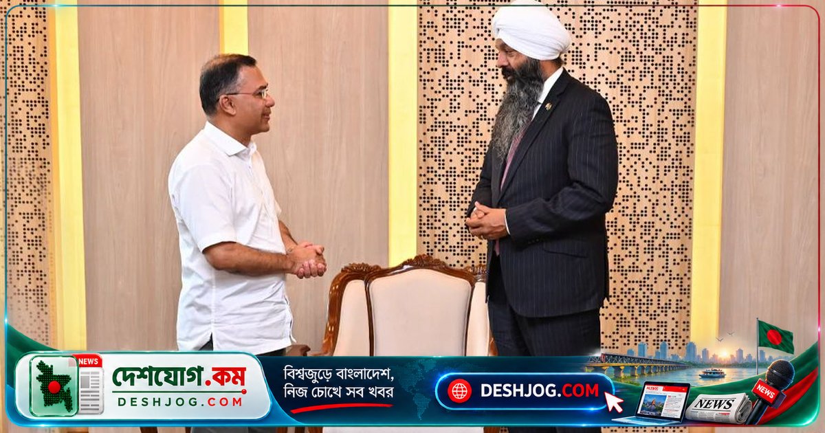 কানাডার প্রতিমন্ত্রী প্রধানমন্ত্রী তারেক রহমানের সঙ্গে আলোচনা করে বাংলাদেশ-কানাডা সম্পর্ক জোরদার করার প্রতিশ্রুতি দেন