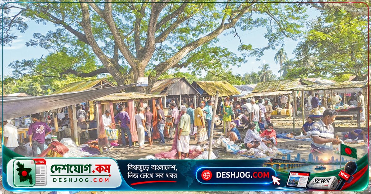 চলনবিলের ঐতিহ্যবাহী রেলবাজার হাটে বেচাকেনার রীতিমতো রমরমা
