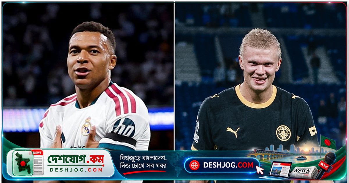 চ্যাম্পিয়নস লিগে রোনালদোর ১৪০ গোলের রেকর্ডে চ্যালেঞ্জ: এমবাপ্পে ও হলান্ডের গোলের প্রতিযোগিতা কবে শেষ হবে?