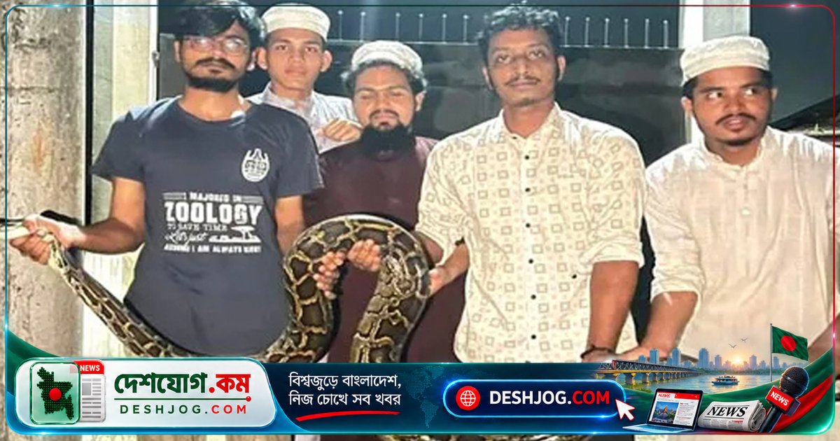 চট্টগ্রাম বিশ্ববিদ্যালয়ে ১৪ ফুট লম্বা অবিষধর বার্মিজ পাইথন উদ্ধার: সাপদংশন সম্পর্কে সচেতনতা বৃদ্ধির আহ্বান
