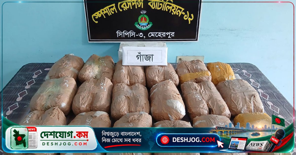 চুয়াডাঙ্গা: গাঁজা জব্দে আটক নারীকে ১৮ কেজি মাদক দ্রব্য নিয়ে ধরা পড়ে