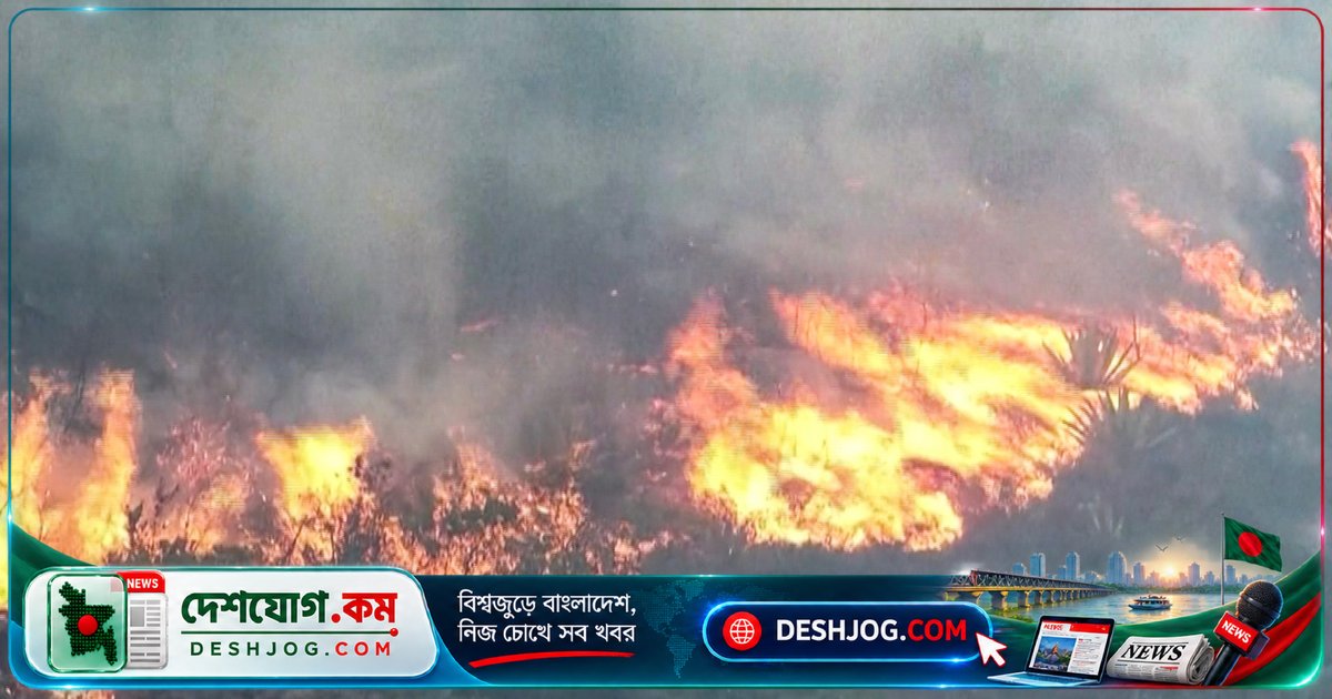 কলম্বিয়ার ঐতিহাসিক পর্যটন শহর ভিলা দে লেয়ভায় বন্যাগ্নে বিপদ: ৪০ হেক্টর জঙ্গল জ্বলে উঠেছে