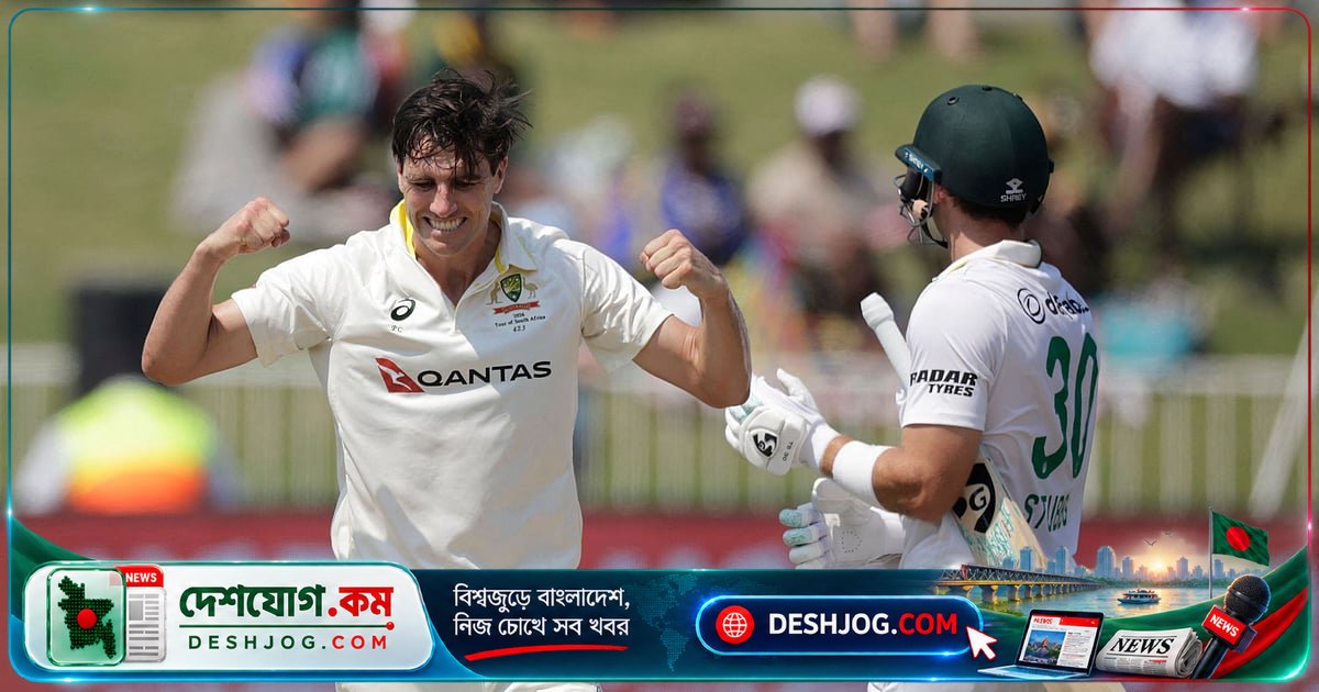 ডারবান টেস্টে অস্ট্রেলিয়ার জাদুকর স্মিথের ২২১তম ক্যাচ ও কামিন্সের বোলিং আক্রমণে দক্ষিণ আফ্রিকার দুঃস্বপ্ন
