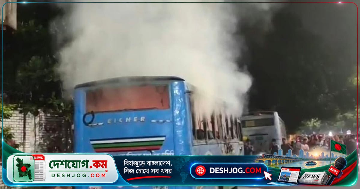 ঢাকার ছয় স্থানে ১০টি ককটেল বিস্ফোরণে আহত এক, কাফরুলে বাসে আগুন লাগে