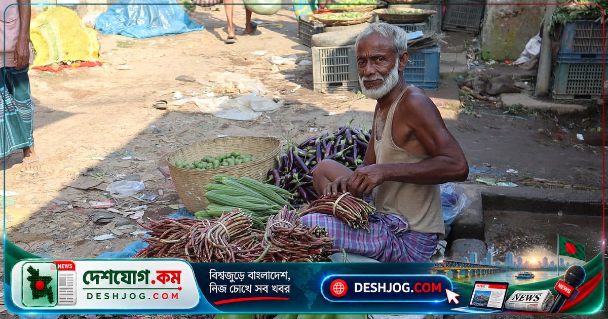 মৌলভীবাজারের ধোবারহাট হাটে হাওরের মাছ ও স্থানীয় সবজির জমজমাট বাজার