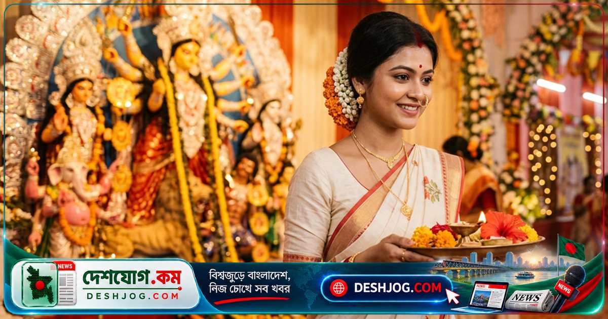 ষষ্ঠী পুজোর প্রথম দিনে সাজসজ্জার গোপন কৌশল: কীভাবে পোশাক থেকে শুরু করে গহনা পর্যন্ত বেছে নেওয়া যায় স্নিগ্ধ ও আধুনিক লুক?