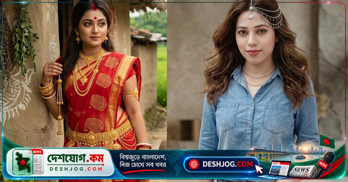 পুজোর সাজে ঐতিহ্যের সোনালী ফিউশন: ক্যাজুয়াল পোশাকে প্রাচীন গহনার আধুনিক রূপান্তর