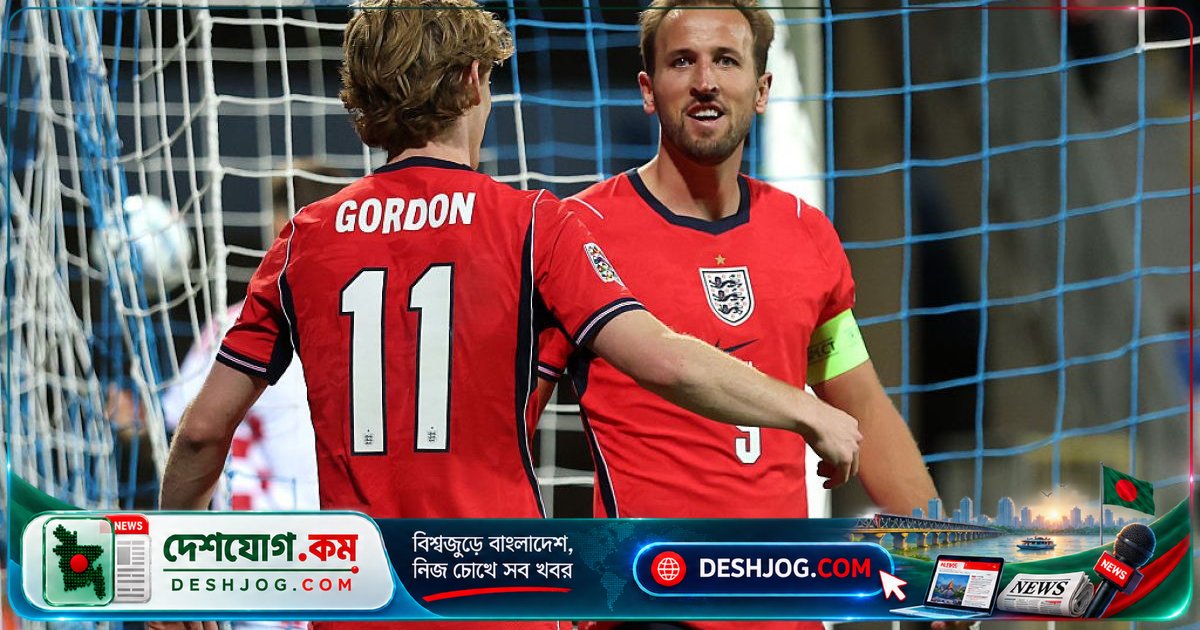 ন্যাশনস লীগে ইংল্যান্ডের ৭-০ দমন: কেনের গোলের ধারা অব্যাহত, ক্রোয়েশিয়া পড়ে পড়ে