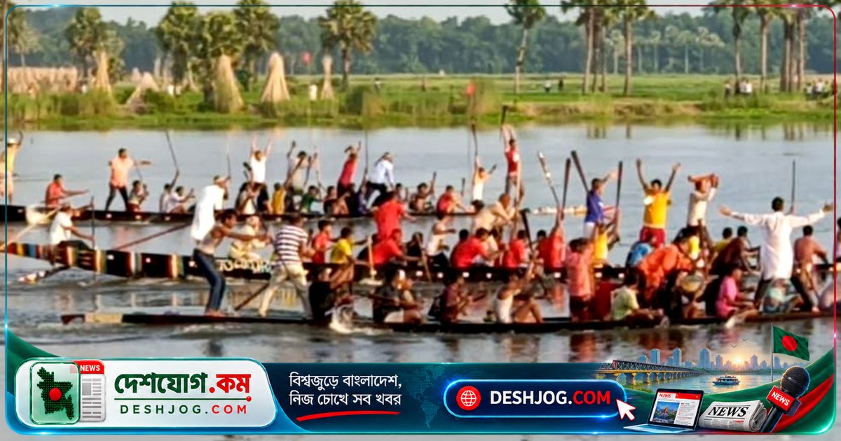 ফরিদপুরের সালথায় ঐতিহ্যবাহী নৌকাবাইচ ও মেলায় মুখরিত গ্রামীণ উৎসব