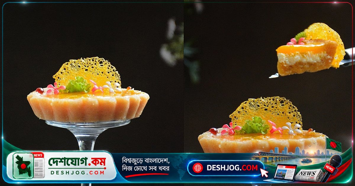 ফাইন ডাইনিং স্টাইলে গ্রাম্য তালের পিঠা: বিদেশি সাজে দেশি রসের সিম্ফনি