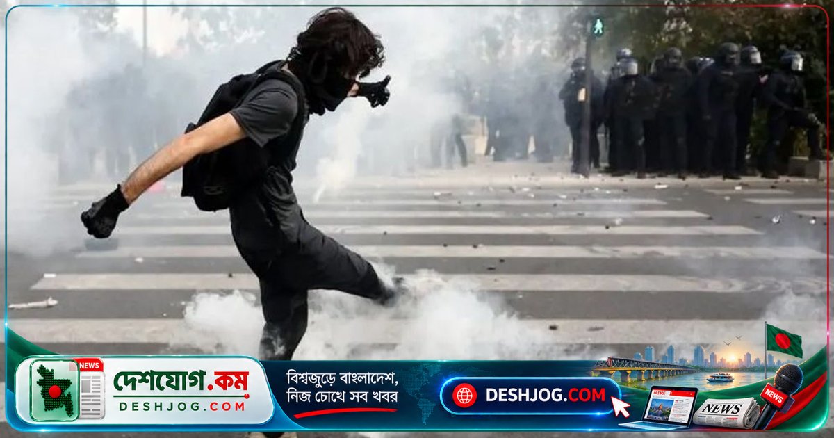 ফ্রান্সে শিক্ষার্থী-অভিভাবক-শ্রমিকের যৌথ বিক্ষোভে পুলিশের কাঁদানে গ্যাস: ১০০০ স্কুল বন্ধ, ১০০০+ শিক্ষার্থী অবরোধ করে