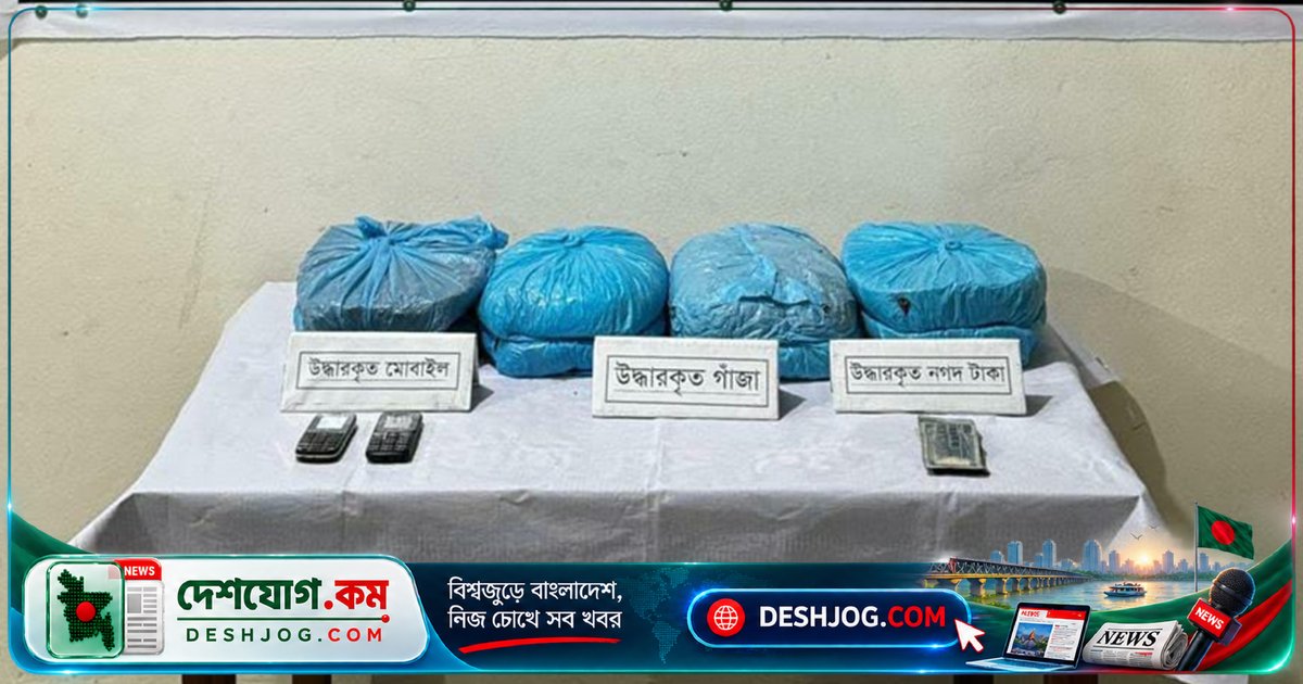 গোপালগঞ্জে গাঁজা জব্দে ৮ কেজি মাদকসহ ২ নারী গ্রেফতার, মাদক আইনে মামলা