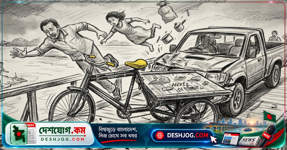 গোপালগঞ্জের মুকসুদপুরে পিকআপ-ভ্যান সংঘর্ষে বাবা-মেয়ের মৃত্যু: দুর্ঘটনার বিস্তারিত