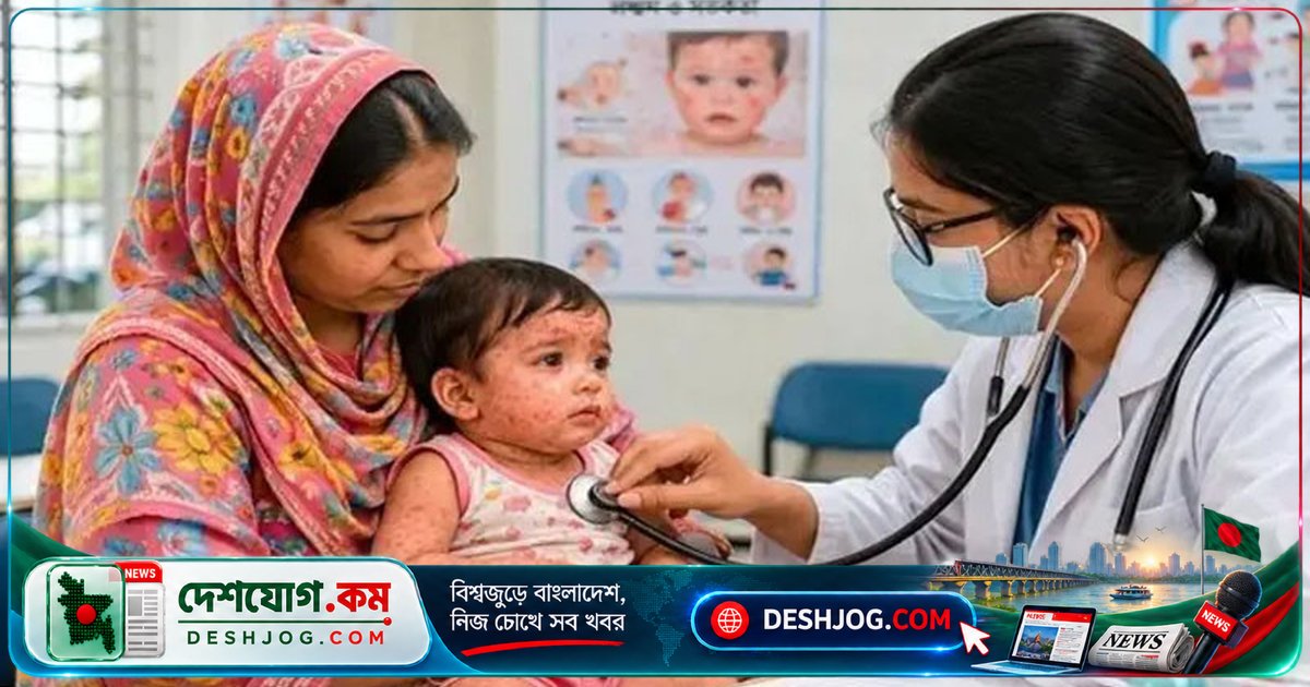 হামের আক্রমণে ২৪ ঘণ্টায় ৬ মৃত্যু, ১৪৬৬ জন আক্রান্ত: স্বাস্থ্য অধিদপ্তর