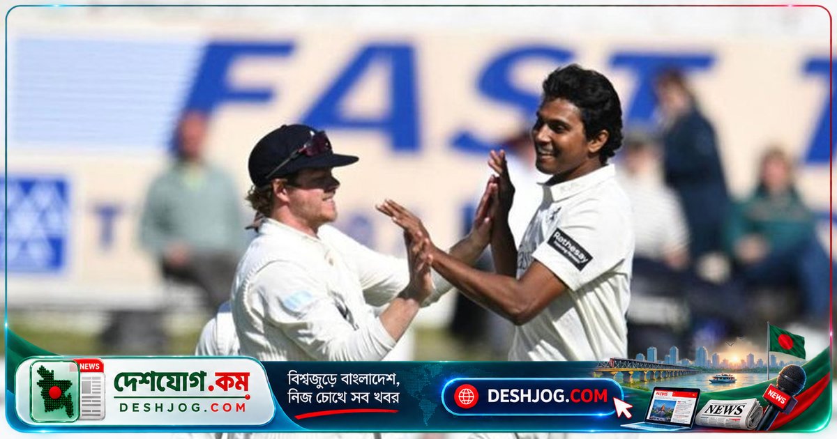 বাংলাদেশি পেসার হাসান মাহমুদের ৭ উইকেটে কেন্ট কাউন্টি চ্যাম্পিয়নশিপে জয়ের মাইলফলক
