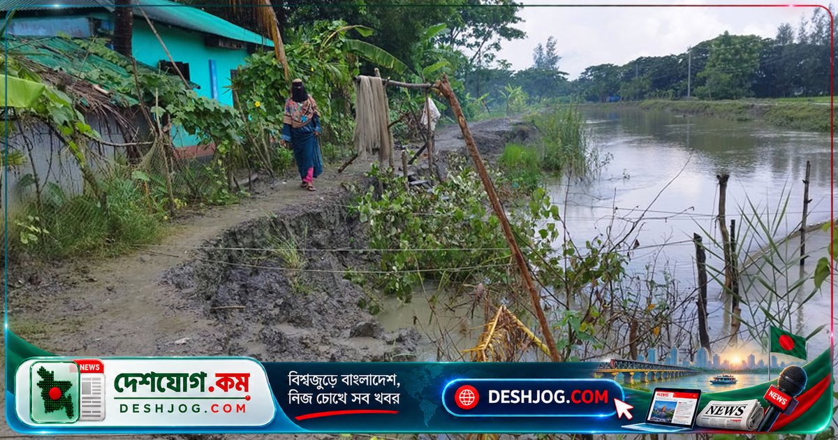 হাতিয়া উপজেলায় অপরিকল্পিত খাল খনন: ভাঙনের ঝুঁকিতে ৫ কিলোমিটার এলাকার বাসিন্দাদের ঘরবাড়ি ও বেড়িবাঁধ