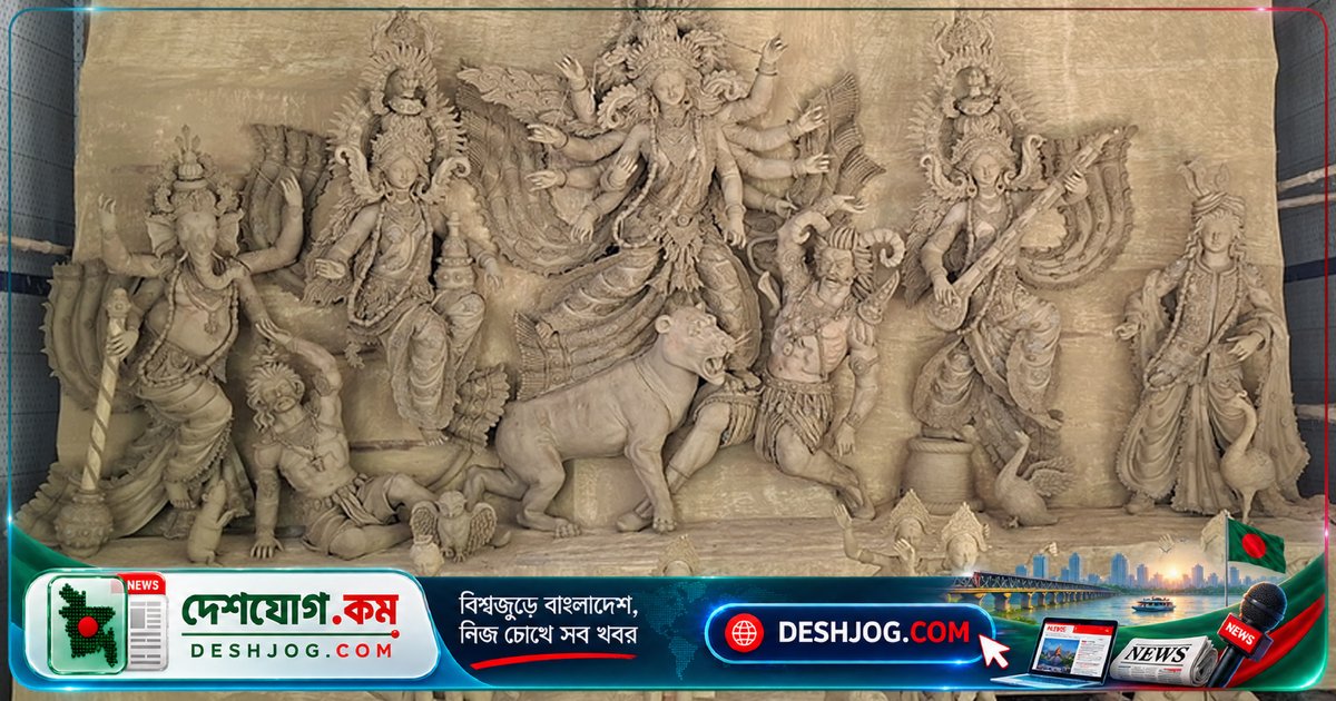 হিলি উপজেলায় ২১টি মণ্ডপে দুর্গাপূজা: প্রতিমা রং-সাজে অপেক্ষায়
