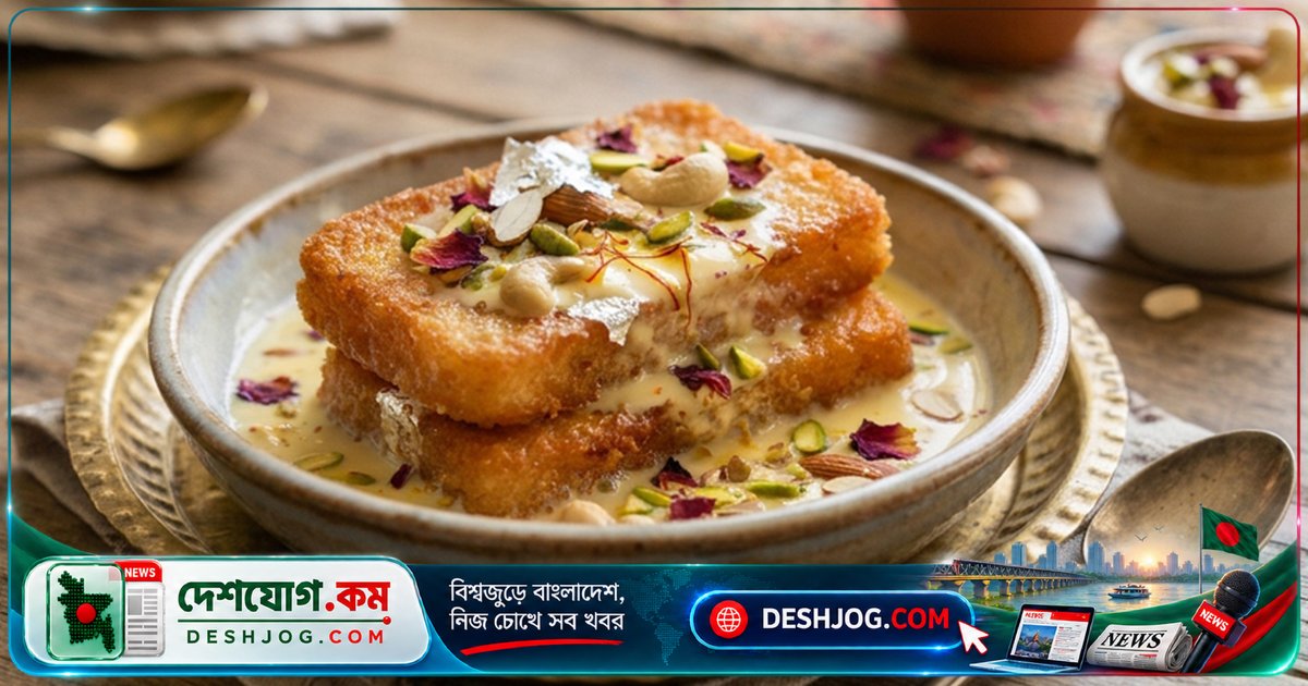 স্বাদে রাজকীয়তা: নিজে বানিয়ে পরিবেশন করুন মুচমুচে শাহি টুকরা