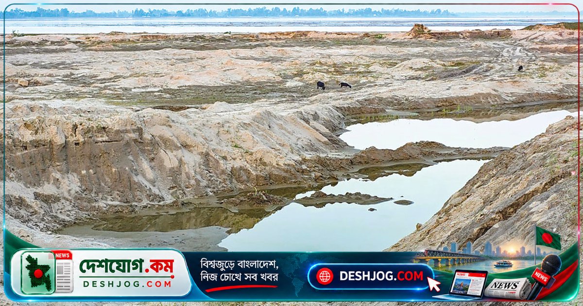 তিস্তা বাঁধের নিকটে অবৈধ বালু উত্তোলনে ঝুঁকিতে নীলফামারী ডিমলা এলাকা