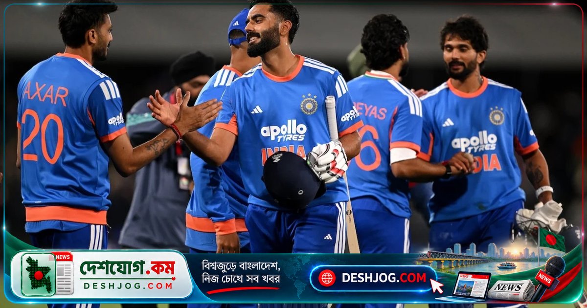 নিউজিল্যান্ডের বিপক্ষে রেকর্ড রান তাড়া করে ৪ উইকেটে জিতে ভারত টি-টোয়েন্টি সিরিজে ১-০ এগিয়ে