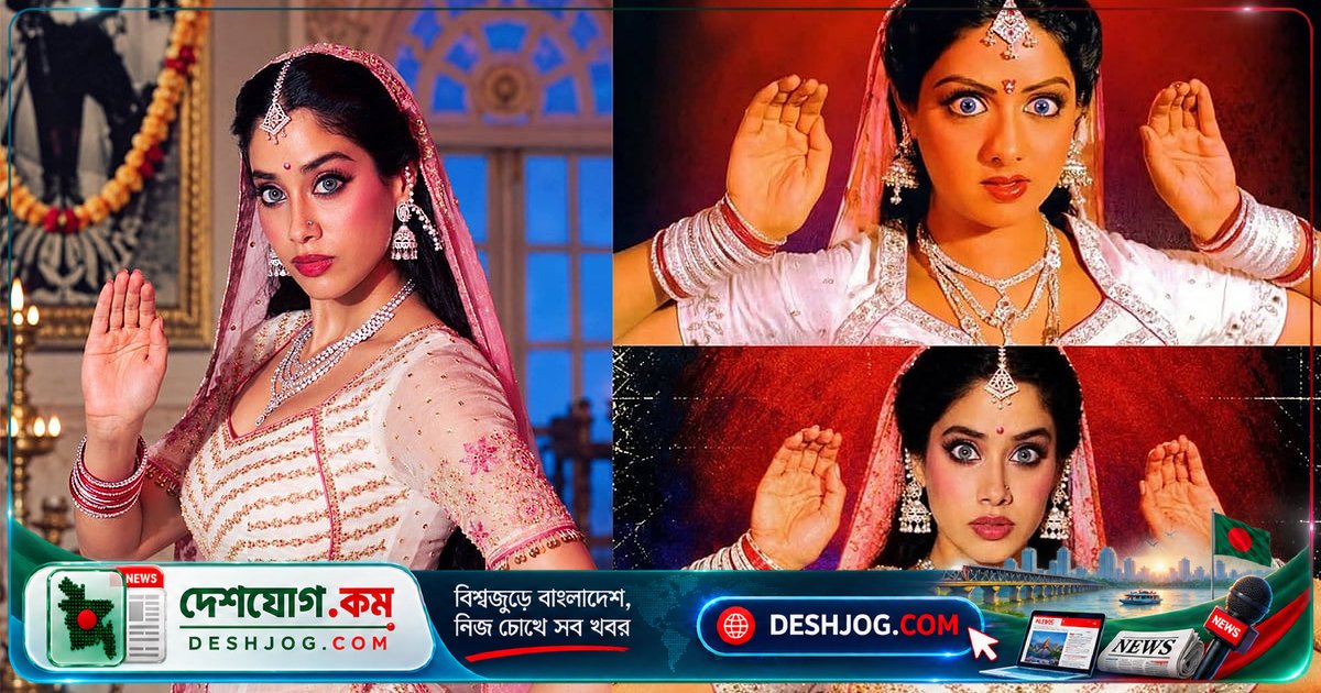 হ্যালোউইনে শ্রীদেবীর নাগিনা চরিত্রে জাহ্নবী কাপুরের দারুণ মেকআপ ও কস্টিউম