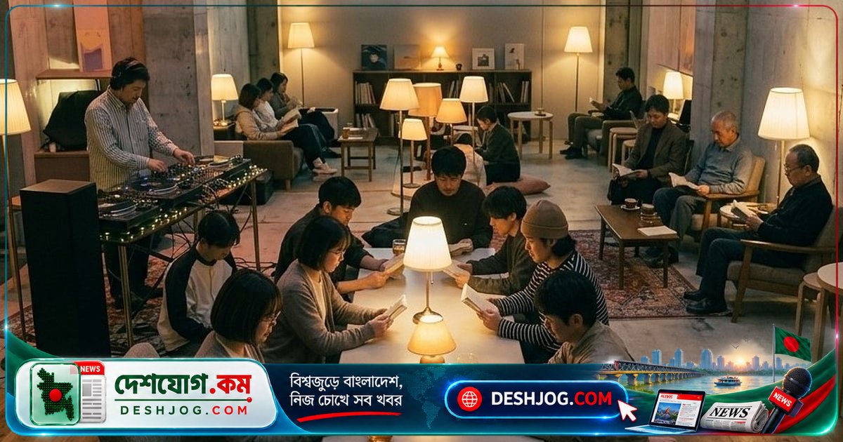 জাপানের টোকিওতে বই পড়ার নতুন অভিজ্ঞতা: ডিজে সঙ্গীতের সঙ্গে ‘বুক রেভ’ পার্টি