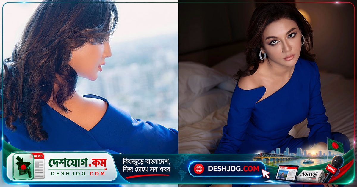 রয়্যাল ব্লু জাম্পস্যুটে জয়া আহসান আভিজাত্য ও আধুনিকতার মিশ্রণে সজ্জিত