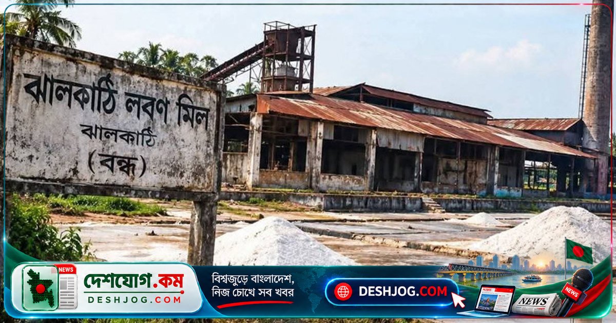 ঝালকাঠির ঐতিহ্যবাহী লবণশিল্পের ধস: ১০ কারখানা বন্ধ, বাঁচে ৭টি — কীভাবে টিকে থাকবে?