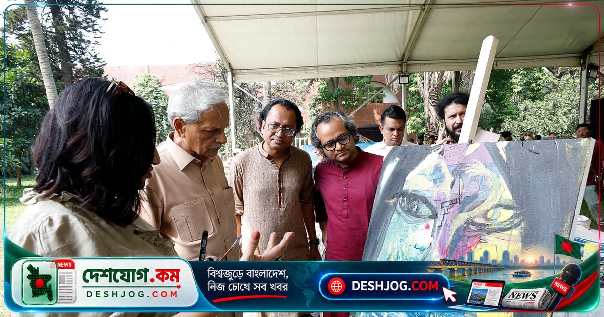 জুলাই গণঅভ্যুত্থানের স্মৃতি আঁকা আর্টক্যাম্পে অংশ নিলেন দেশের শিল্পীরা