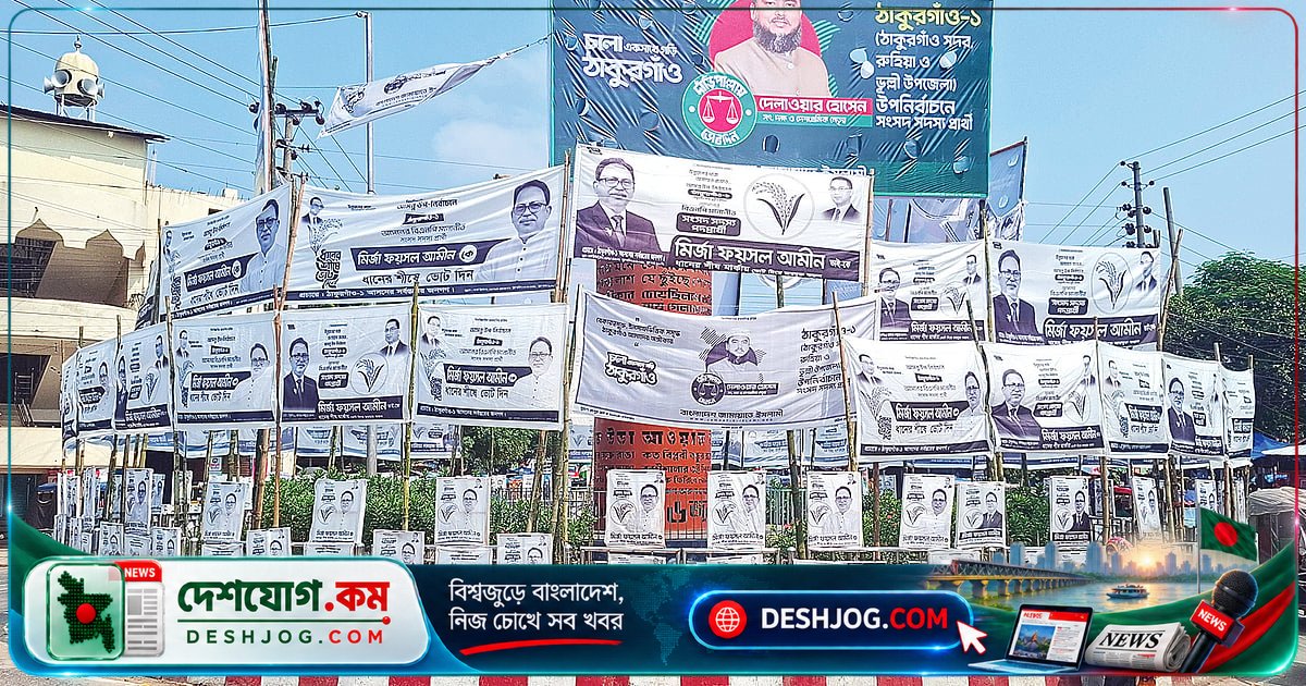 'জুলাই স্মৃতিস্তম্ভ' নির্বাচনী ব্যানার-বিলবোর্ডে আড়ালে: ঠাকুরগাঁওতে বাসিন্দাদের ক্ষোভ