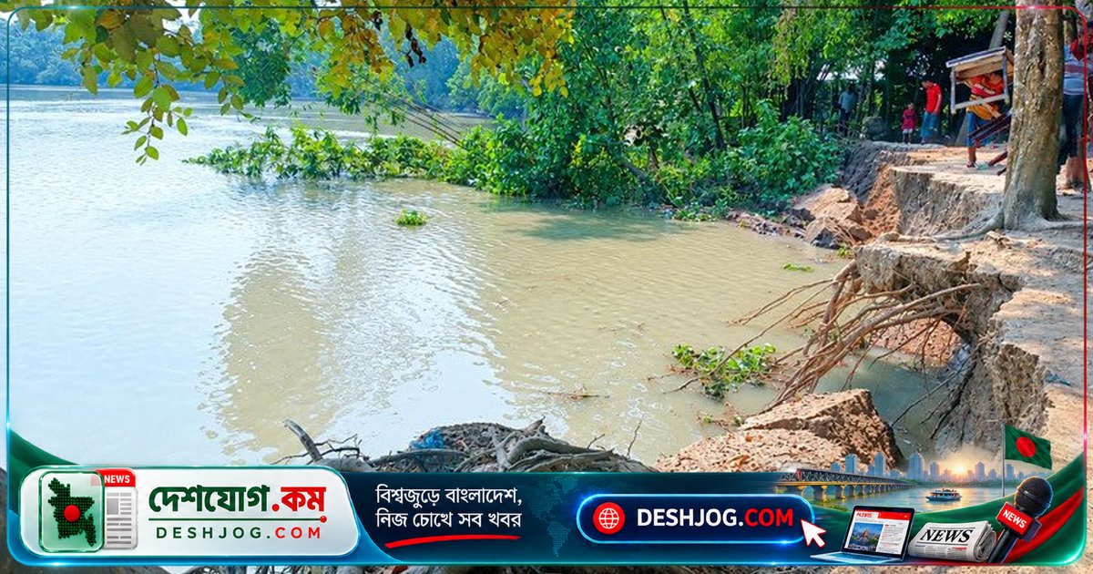 খায়রাবাদ নদীর ভাঙনে শতাধিক পরিবার বসতভিটা হারিয়ে মানবেতর জীবনযাপন করছে নলছিটি